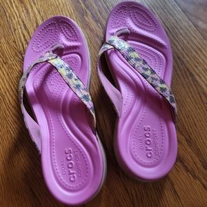 Pink Crocs size 9